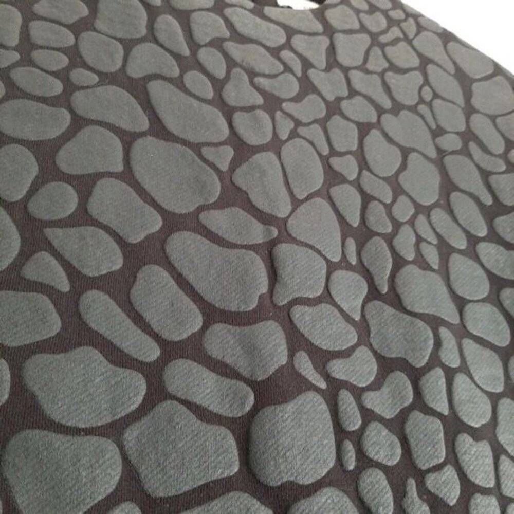 CAMEO / Modern 3D Animal Pattern Mini Sleeveless Shift Dress Black Sz S - Picture 5 of 11